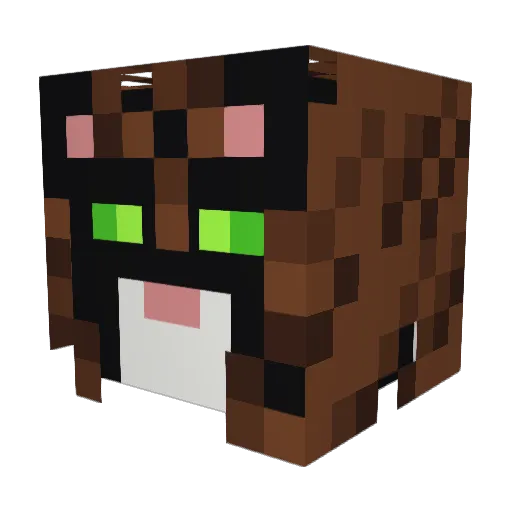 Elmidas34 Minecraft avatar head, 3D render
