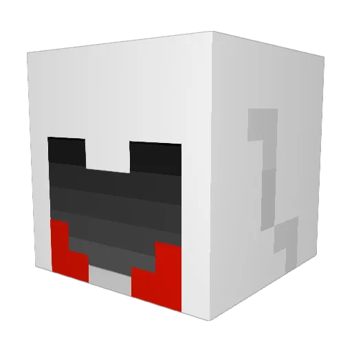Elmo1998 Minecraft avatar head, 3D render
