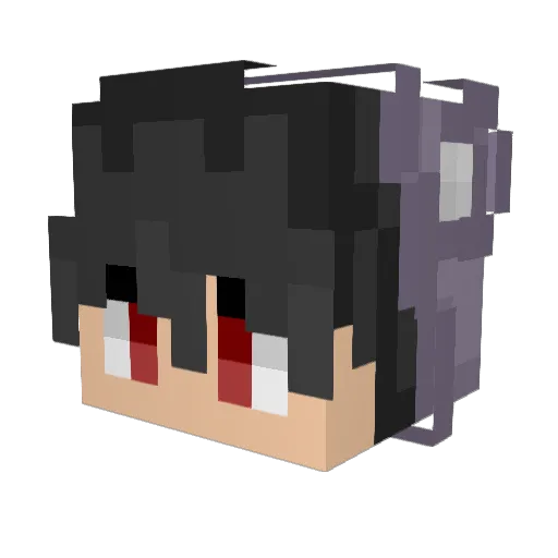 ElmoAzim Minecraft avatar head, 3D render