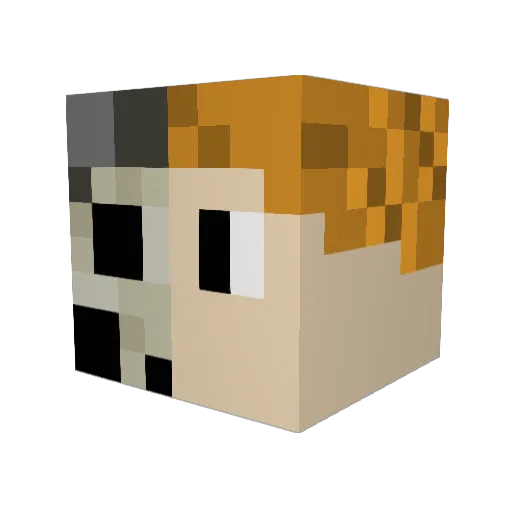 Elmo_the_emo80 Minecraft avatar head, 3D render