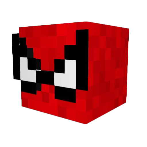 Elmochapitos Minecraft avatar head, 3D render
