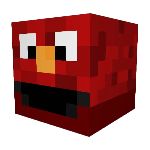 ElmoderErste Minecraft avatar head, 3D render