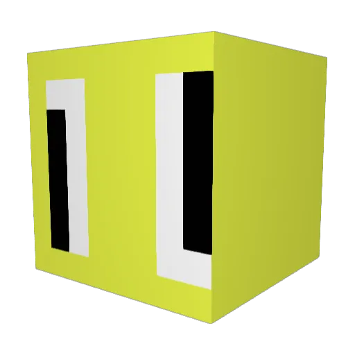 Elmodestroys Minecraft avatar head, 3D render