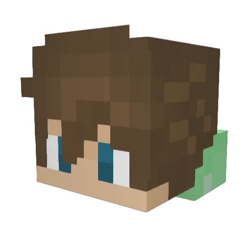 Elmorulez23 Minecraft avatar head, 3D render