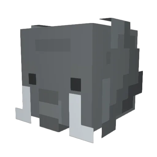Elmqr Minecraft avatar head, 3D render
