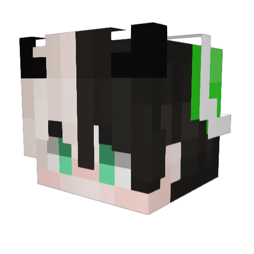 Elmroot Minecraft avatar head, 3D render