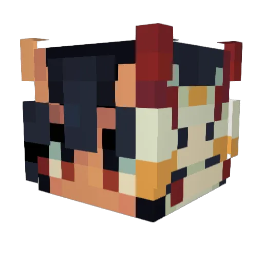 Elmshore Minecraft avatar head, 3D render