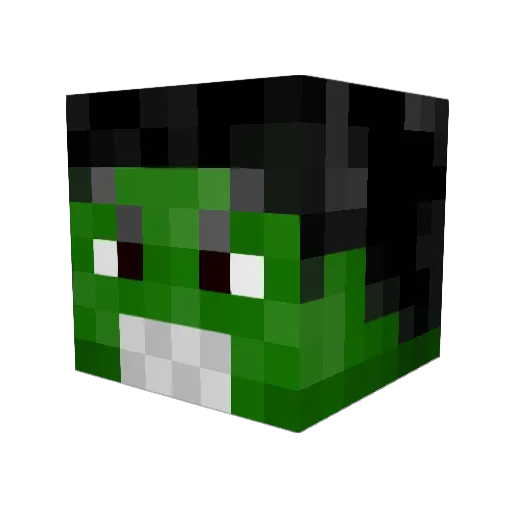 Elmtrees11 Minecraft avatar head, 3D render