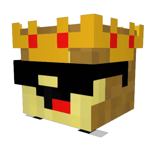 EloCzarnuchu Minecraft avatar head, 3D render