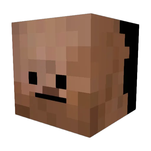 EloRisotto Minecraft avatar head, 3D render