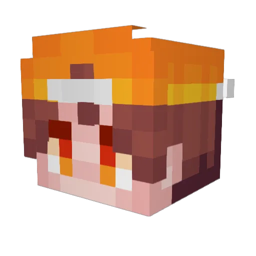 EloYChiCk Minecraft avatar head, 3D render