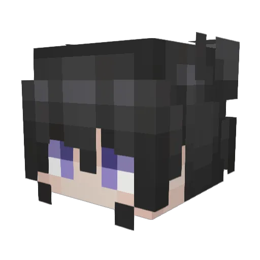 Elodea__ Minecraft avatar head, 3D render