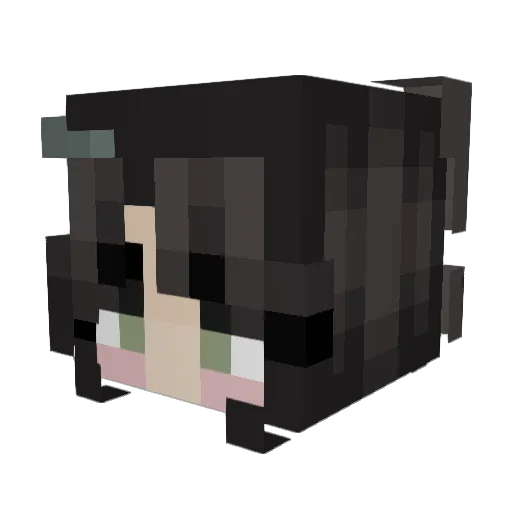 ElodyJo Minecraft avatar head, 3D render