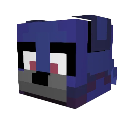 Elohiiri Minecraft avatar head, 3D render