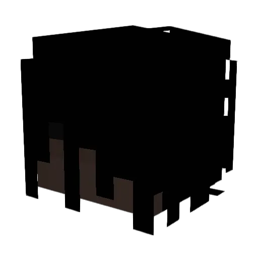 Elois Minecraft avatar head, 3D render
