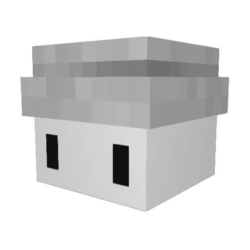 Eloise24 Minecraft avatar head, 3D render