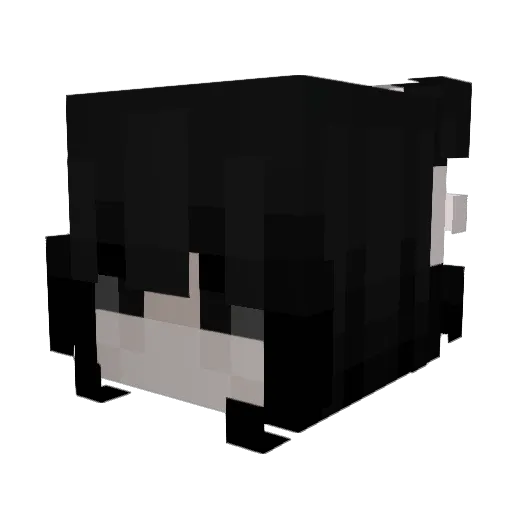 Elonah Minecraft avatar head, 3D render