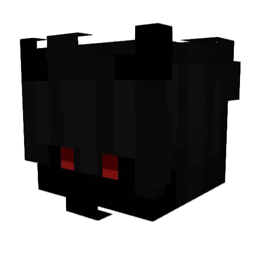 Eloou Minecraft avatar head, 3D render
