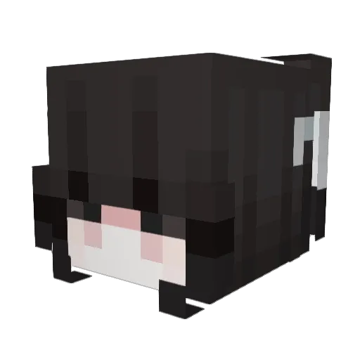 Elowria Minecraft avatar head, 3D render