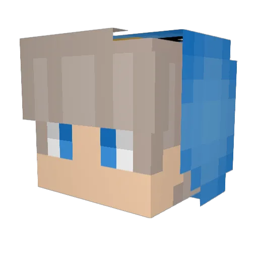 Eloy_Yu Minecraft avatar head, 3D render