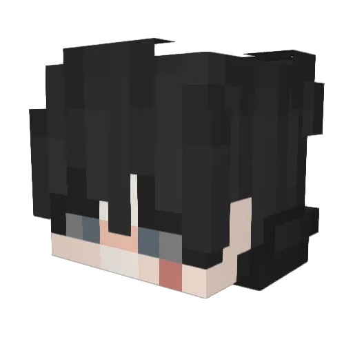 Elpapo101_ Minecraft avatar head, 3D render
