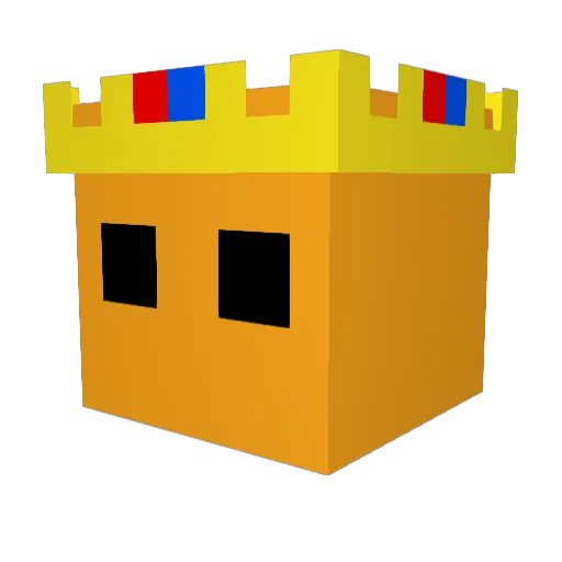 Elpapout000 Minecraft avatar head, 3D render