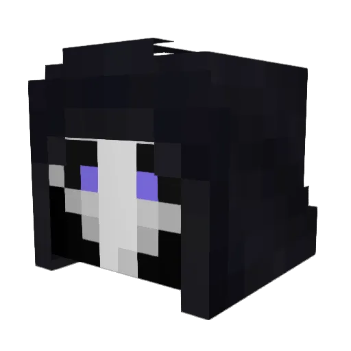 Elphame Minecraft avatar head, 3D render