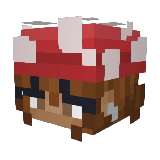 Elphinia Minecraft avatar head, 3D render
