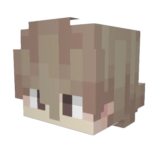 ElphysGif Minecraft avatar head, 3D render