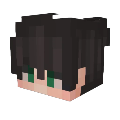 Elpigeonn Minecraft avatar head, 3D render