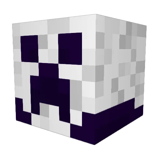 Elpimp Minecraft avatar head, 3D render
