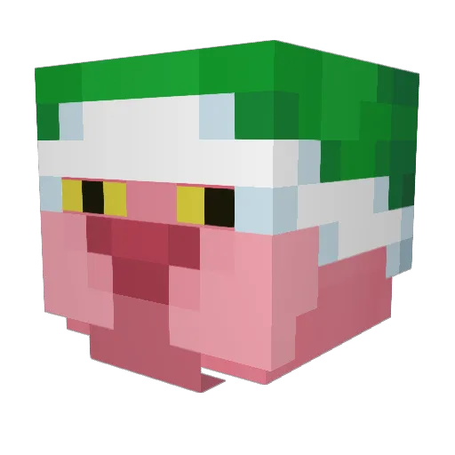 Elpistacho23 Minecraft avatar head, 3D render