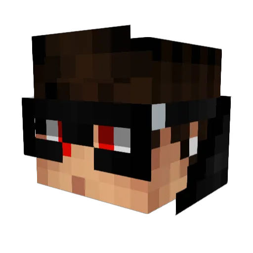 Elpo_llaLinda Minecraft avatar head, 3D render