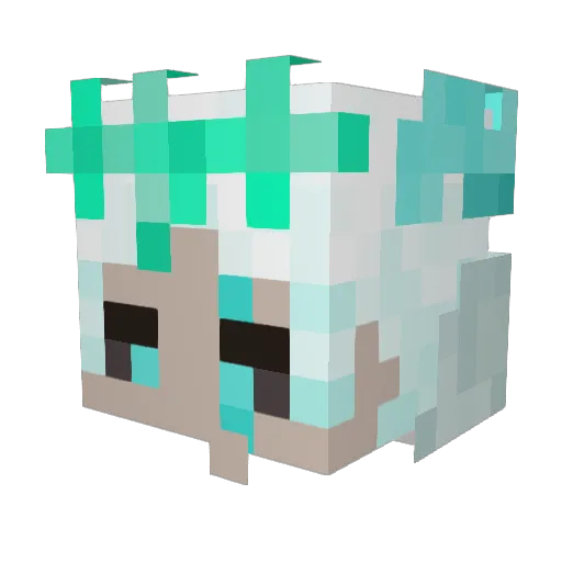 ElpoderosoJuan Minecraft avatar head, 3D render