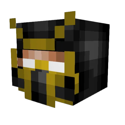 Elpopas Minecraft avatar head, 3D render