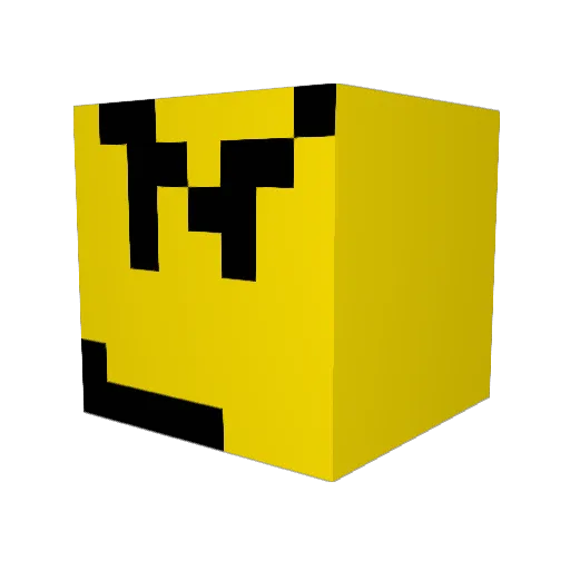 Elquebe Minecraft avatar head, 3D render