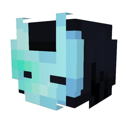 Elramsisy Minecraft avatar head, 3D render