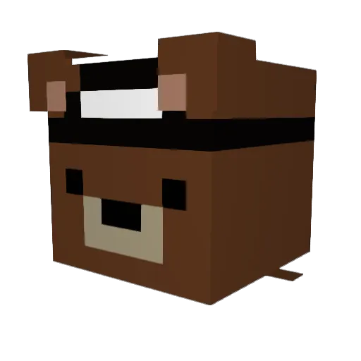Elroy290 Minecraft avatar head, 3D render