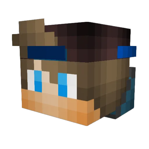 Els_Dad Minecraft avatar head, 3D render