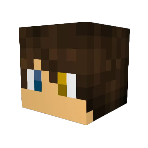 Els_JP Minecraft avatar head, 3D render