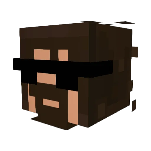 Els_Spaghetti Minecraft avatar head, 3D render