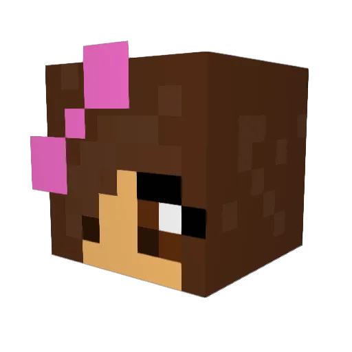 Elsa552 Minecraft avatar head, 3D render