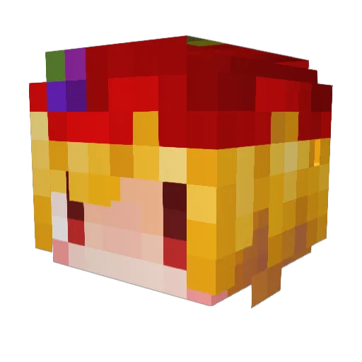 ElsaFrozen2592 Minecraft avatar head, 3D render