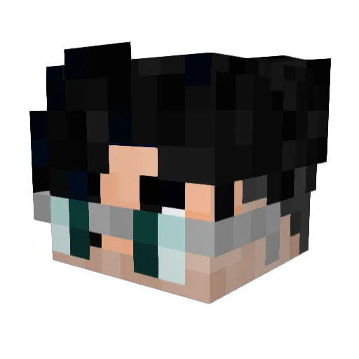 Elsaa_XD Minecraft avatar head, 3D render