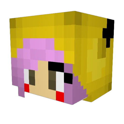 Elsabunny10 Minecraft avatar head, 3D render