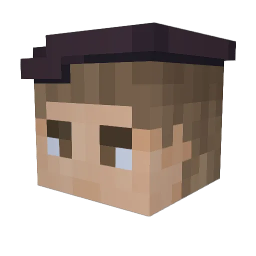 Elscreato Minecraft avatar head, 3D render