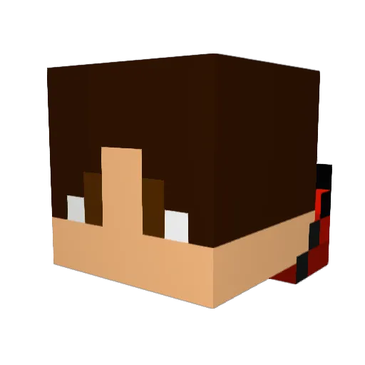 Elshyre Minecraft avatar head, 3D render