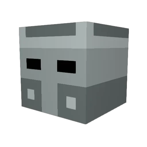 Elsidar Minecraft avatar head, 3D render