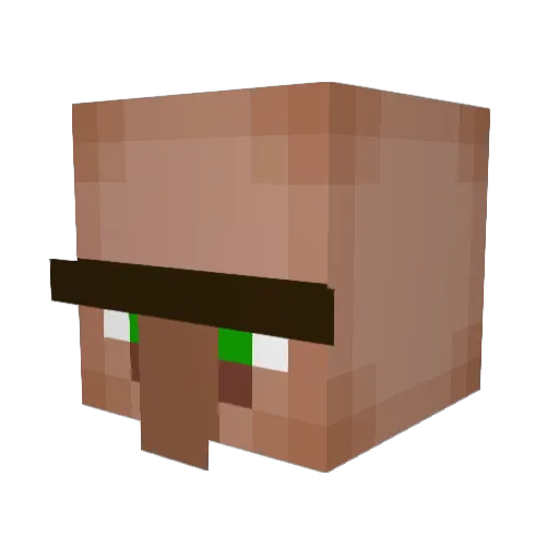 Elsiida24 Minecraft avatar head, 3D render