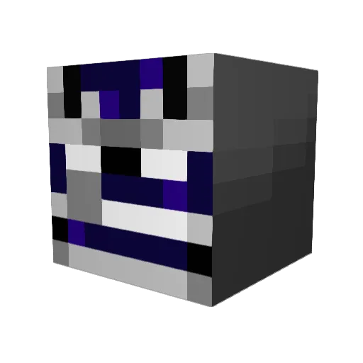 Elsked3 Minecraft avatar head, 3D render